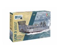 MODELLINO BARCA STATICO ITALERI LCM3 LANDING CRAFT MILITARY D-DAY NORMANDY 1/35