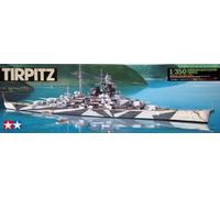 Modellino Barca Tirpitz Tedesco Battleship TAMIYA 78015 1:3 50 Char Pro