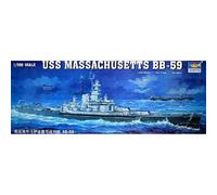 Modellino Barca Uss Massachusetts Bb-59 TRUMPETER 05306 1/350ème Char P