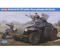 Modellino Blinde Tedesco Sd.kfz.222 Leichter Panzerwagen (3rd Serie) HOBBY BOSS