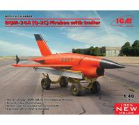 Modellino Bqm-34a (q-2c) Firebee With Rimorchio ICM 48401 1/48ème Char Pro