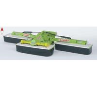 Bruder Giocattoli 02218 Claas Disco Falciatrice 8550 C Plus - 3 Gang F + Destra