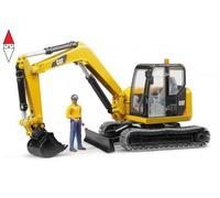 Bruder 02466 Cat Mini Scavatore Con Figura