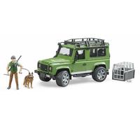 Modellino Bruder Land Rover Defender con Cacciatore