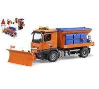 MODELLINO BRUDER MB AROCS CAMION SPARGISALE E SPAZZANEVE