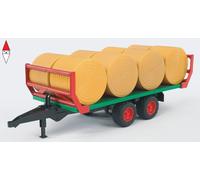 BRUDER 02220 RIMORCHIO CON 8 BALLE FIENO