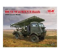 Modellino Camion Bm-13-16 On W. O. T.8 Chassis WWII Soviet Mlrs ICM 35591 1/