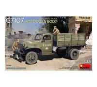 Modellino Camion G7107 1,5t 4×4 Cargo Camion W/ Legno Body MiniArt 35386 1:3 5