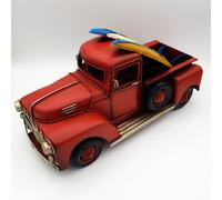 Modellino Camion PickUp d’Epoca Vintage Metallo,Stile Retro Antico 1:20 25 cm
