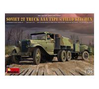 Modellino Camion Soviet 2t AAA Tipo W / Field Kitchen MiniArt 35257 1:3 5 Ma