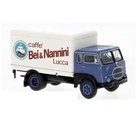 MODELLINO CAMION STATICO BREKINA FIAT 642 BOX-WAGON BEI ANNINI 1960 SCALA 1/87