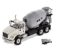 MODELLINO CAMION STATICO DIECAST MASTER HX615 CONCRETE MIXER BIANCO/GRIGIO 1:50