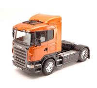 MODELLINO CAMION STATICO DIECAST WELLY SCANIA R470 ARANCIO MODELLISMO SCALA 1/32