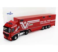 MODELLINO CAMION STATICO ELIGOR IVECO FIAT STRALIS 480E6 POMPIERI 2018 1/43