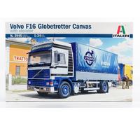 MODELLINO CAMION STATICO ITALERI VOLVO F16 TRUCK GLOBETROTTER 1982 SCALA 1/24