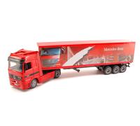 MODELLINO CAMION STATICO NEW RAY CAMION MERCEDES ACTROS 1857 40 CONTAINER 1:43