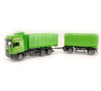 MODELLINO CAMION STATICO NEW RAY MAN F2000 TWIN CON RIMORCHIO SCALA 1:43