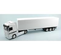MODELLINO CAMION STATICO NEW RAY MERCEDES CONTAINER BIANCO MODELLISMO SCALA 1/43