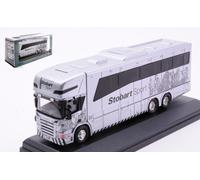MODELLINO CAMION STATICO OXFORD SCANIA HORSEBOX EDDIE STOBART SCALA 1:76