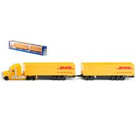 MODELLINO CAMION STATICO SIKU BILICO + RIMORCHIO CORRIERE DHL SCALA 1:87