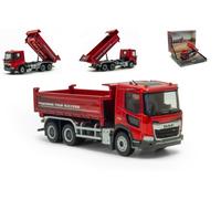 MODELLINO CAMION STATICO UNIVERSAL HOBBIES DAF XD KIPPER ROSSO SCALA 1:50