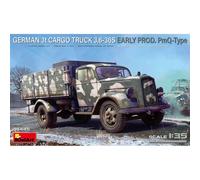 Modellino Camion Tedesco 3t Cargo 3,6 -36s Early Prod. Pmq-Type MiniArt 3544