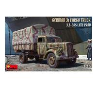 Modellino Camion Tedesco 3t Cargo 3.6-36s Late Prod MiniArt 35459 1:3 5 Maq