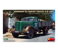Modellino Camion Tedesco 3t Cargo 3,6 -36s. Pritsche-Normal-Type. Military Si