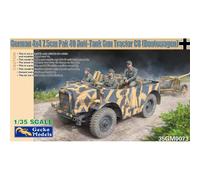 Modellino Camion Tedesco 4x4 7.5cm Pak + 40 Anti-carro. Trattore C8 (Beutewagen)