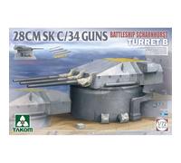 Takom TAK5016 - 1:72 Corazzata Scharnhorst Tur. B 28CMSK C/34GUNS - Nuovo