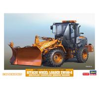 MODELLINO CANTIERE HASEGAWA HITACHI RADLADER ZW-100-6 CON SPAZZANEVE KIT 1:35