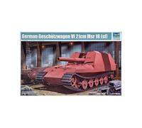 Modellino Carro Tedesco Geschutzwagen Tiger Griglia II 21 A 210 MM Mortaio 18/1