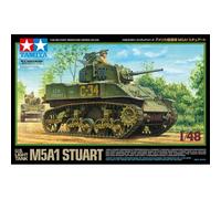 Modellino Carro U. S. Light Tank M5a1 Stuart TAMIYA 32606 1:48 Char Ballo