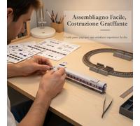 Modellino Carta Treno 1:160 - Kit Modello Fai da Te - per Assemblare