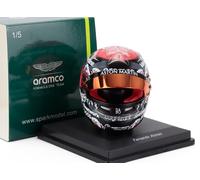 MODELLINO CASCO MINI HELMET 1:5 F1 SPARK ASTON MARTIN F. ALONSO JAPANESE GP 2024