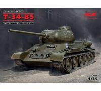 Modellino Char т -34-85 Seconda Guerra Mondiale Soviet Medium Tank ICM 35367 1/