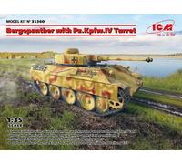 Modellino Char Bergepanther Con Pz.kpfw.iv Torretta ICM 35360 1:3 5