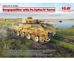 Modellino Char Bergepanther Con Pz.kpfw.iv Torretta ICM 35360 1:3 5