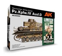 Modellino Char Deutsches Afrika Korps Pz.kpfw.iv Ausf.d + Dak Panzerfahrer