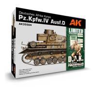 Modellino Char Deutsches Afrika Korps Pz.kpfw.iv Ausf.d + Dak Panzerfahrer