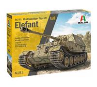 Modellino Char Elefant Sd. Kfz.184 Panzerjager Tiger (P) ITALERI 211 1:3 5
