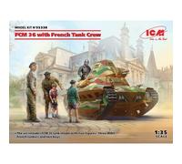 Modellino Char Fcm 36 Con French Tank Crew ICM 35338 1:3 5 Promo