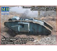 Modellino Char II Maschio Britannici Tank, Arras Battle Period, 1917 Master Box