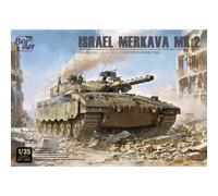 Modellino Char Israele Merkava Mk.2 W/ Full Interior & Gel Tracks Border Mod