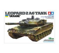Modellino Char Leopardo 2 A6 Tank Ucraina TAMIYA 25207 1/35ème Promo