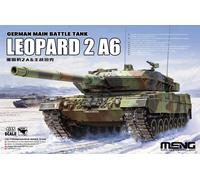 Modellino Char Leopardo 2 A6 Tedesco Mano Battle Tank MENG ts-055 1:3 5 C