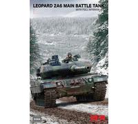 Modellino Char Leopardo 2a6 Mano Battle Tank Con Full Interni RYE FIELD MODEL 50