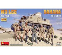 Modellino Char M3 Lee Mid Prod. Sahara W/Crew MiniArt 35274 1:3 5