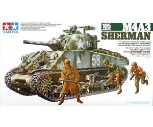Modellino Char M4a3 Sherman 105mm Howtzer TAMIYA 35251 1:3 5 Promo