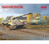 Modellino Char Panzerwaffe Acciaio Cats ICM ds3524 1:3 5 Promo